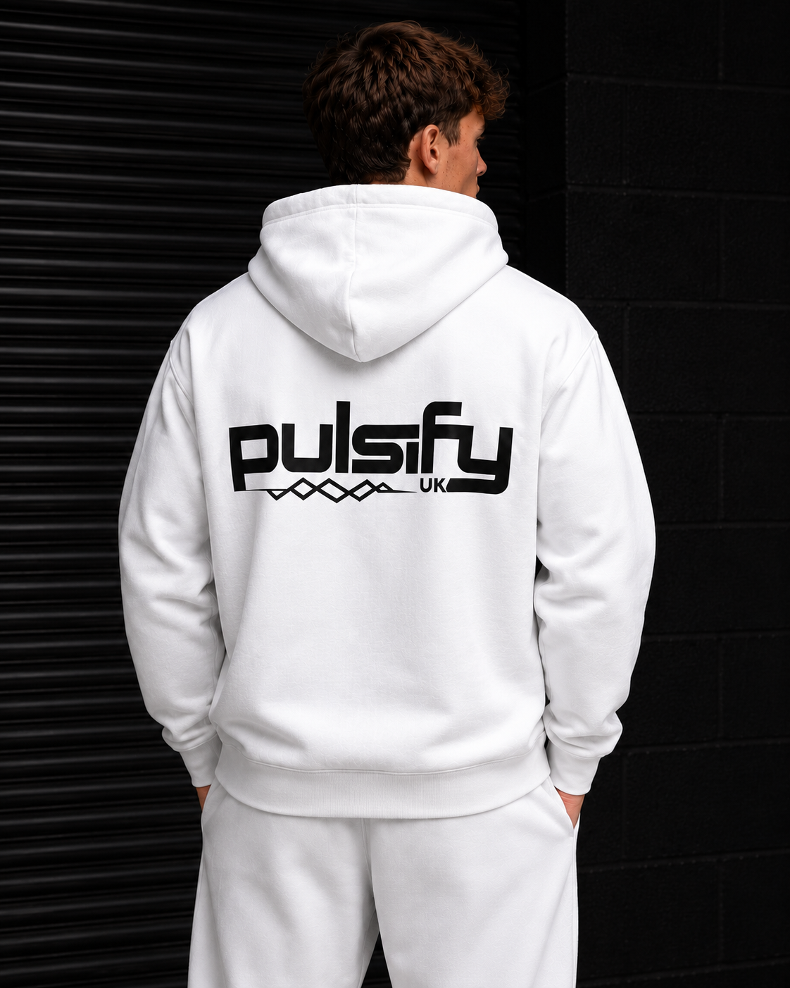 PULSIFYUK HOODIE - WHITE