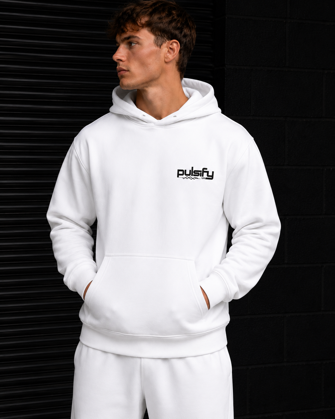 PULSIFYUK HOODIE - WHITE