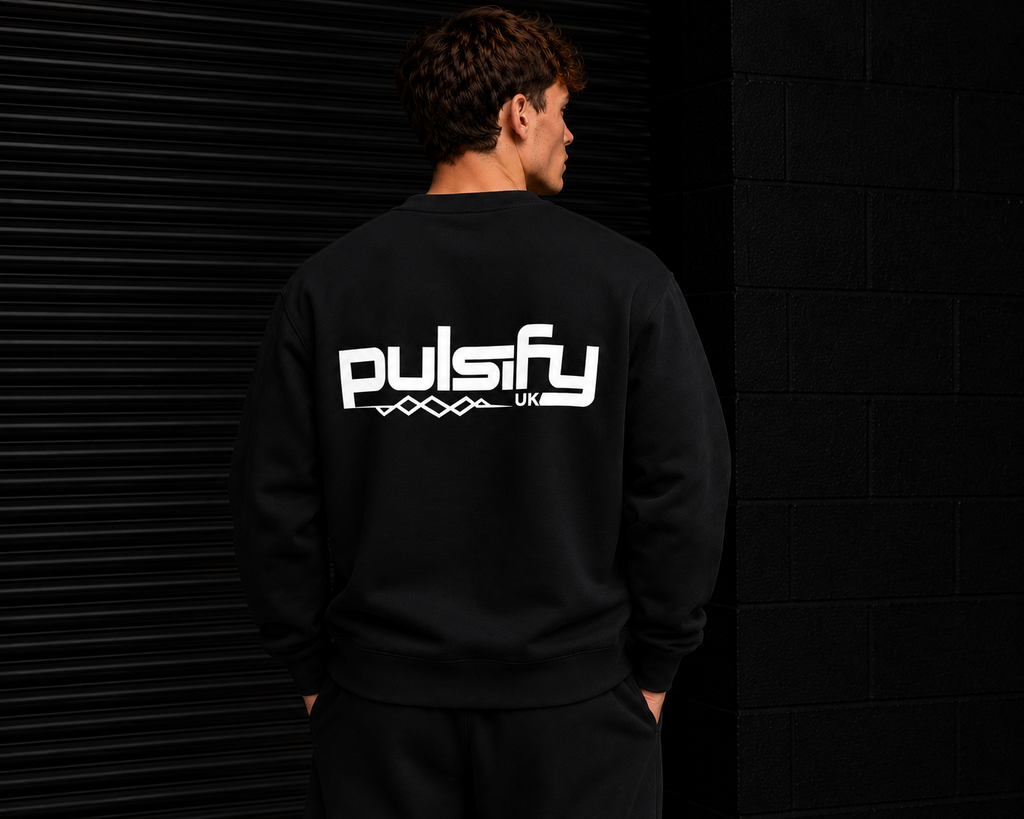 PULSIFYUK SWEATSHIRT - BLACK