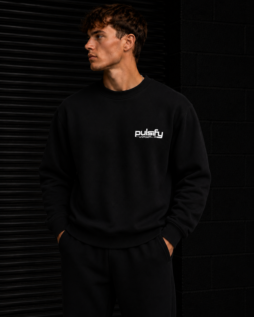 PULSIFYUK SWEATSHIRT - BLACK