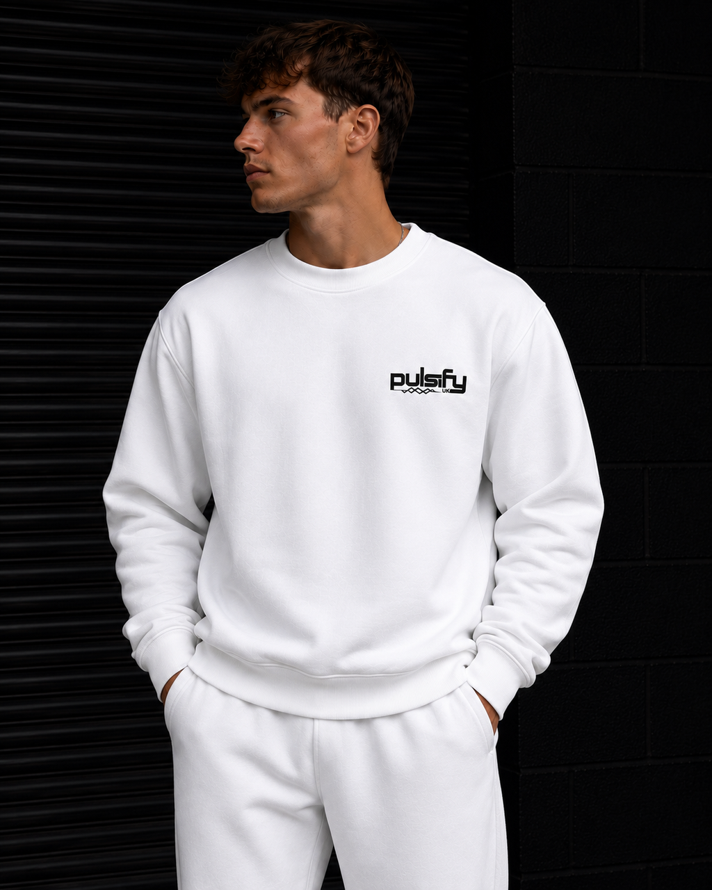 PULSIFYUK SWEATSHIRT - WHITE