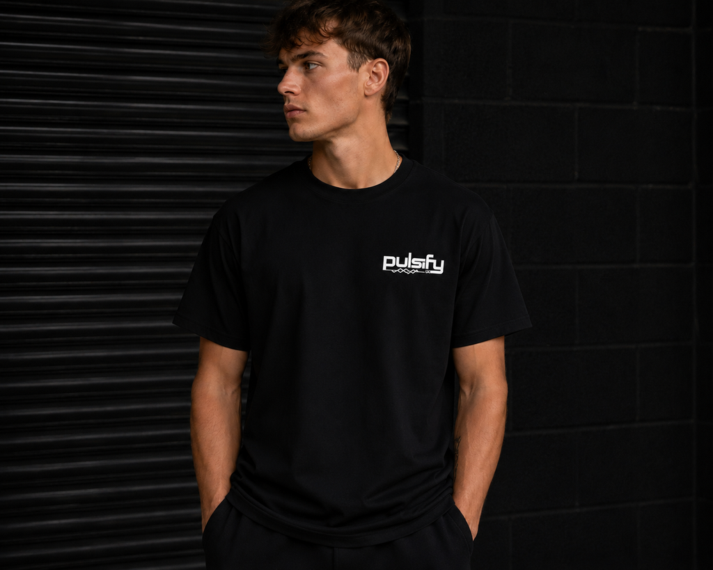 PULSIFYUK TEE - BLACK