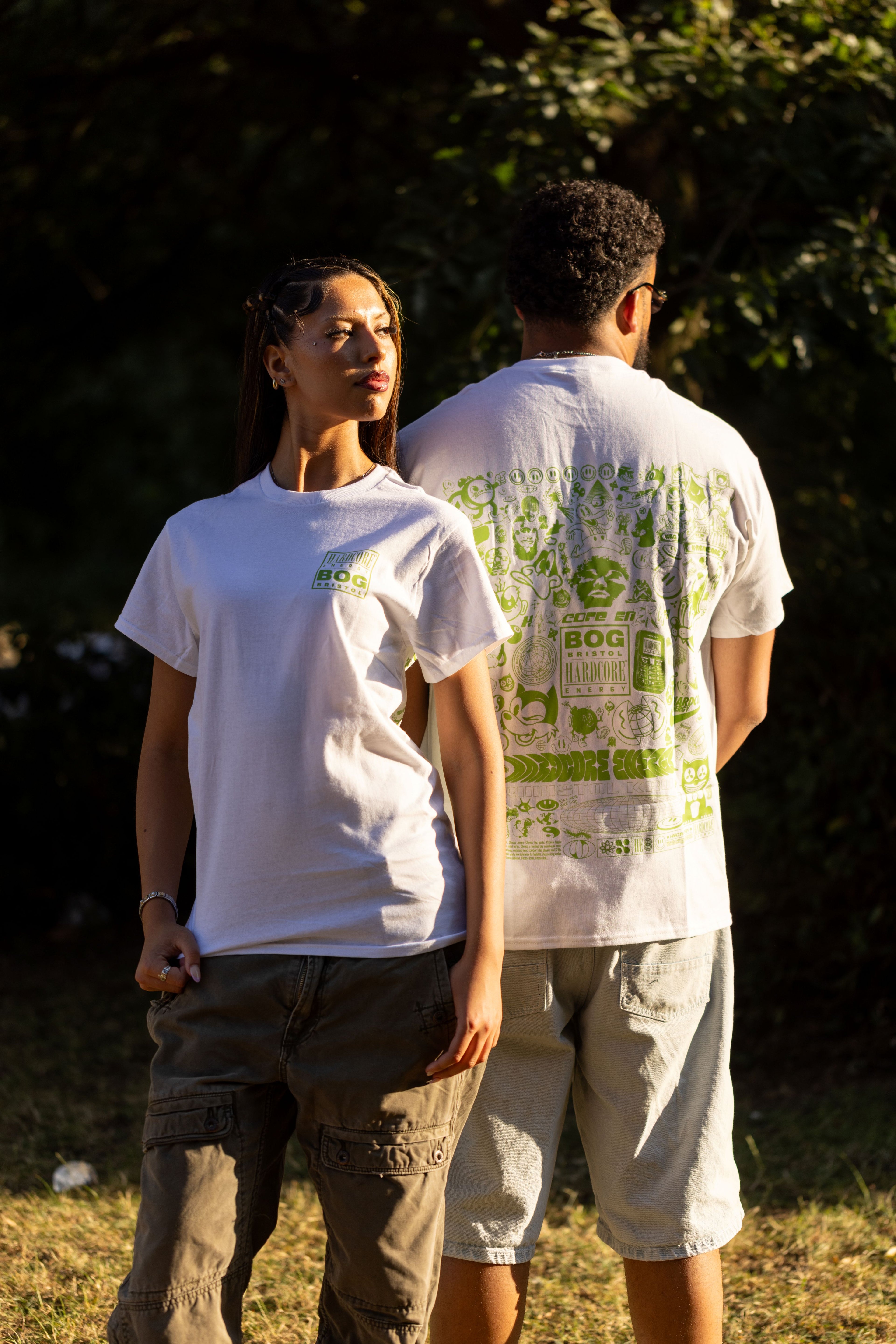 BOG X HARDCORE ENERGY TEE - WHITE