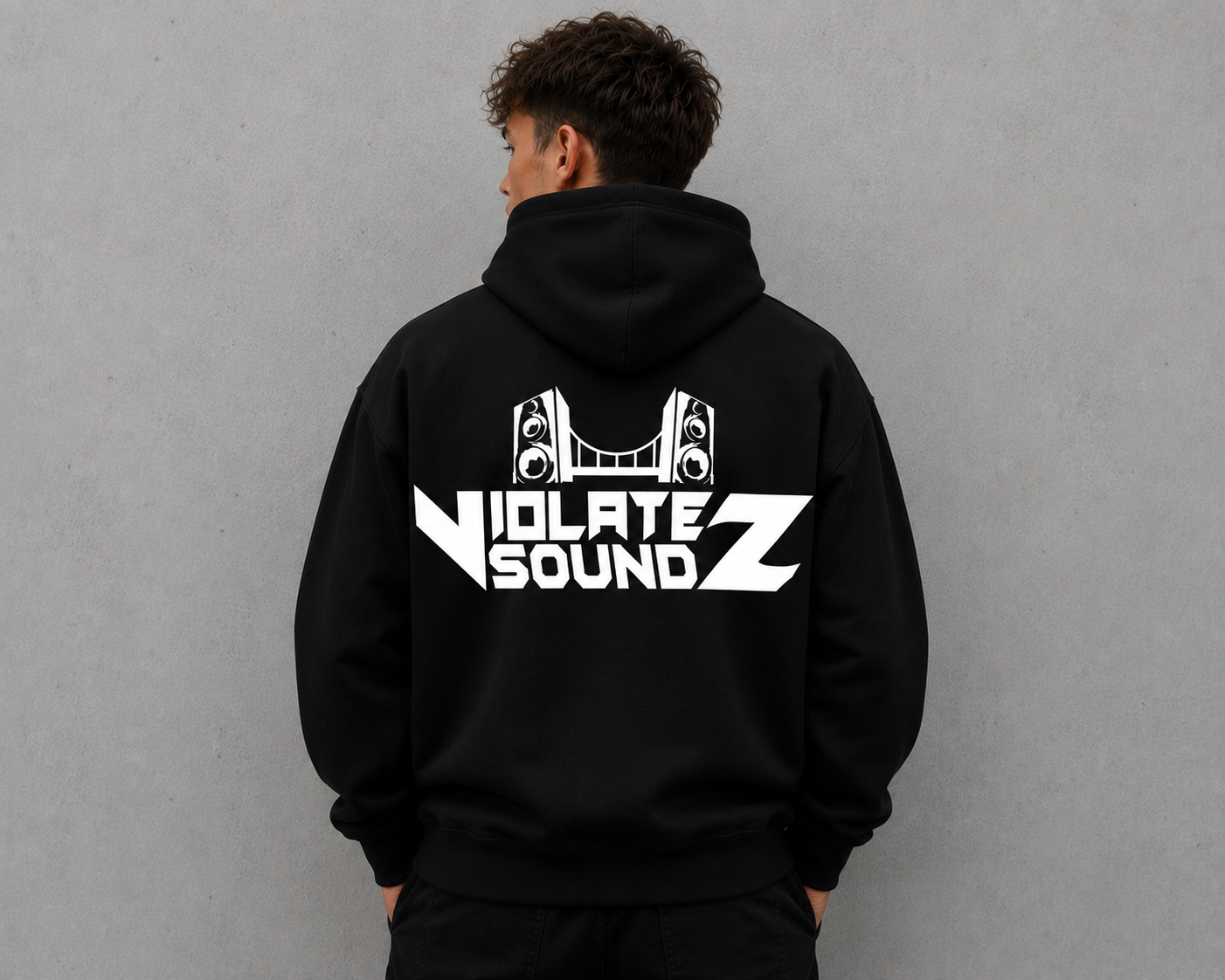 VIOLATE SOUNDZ HOODIE - BLACK