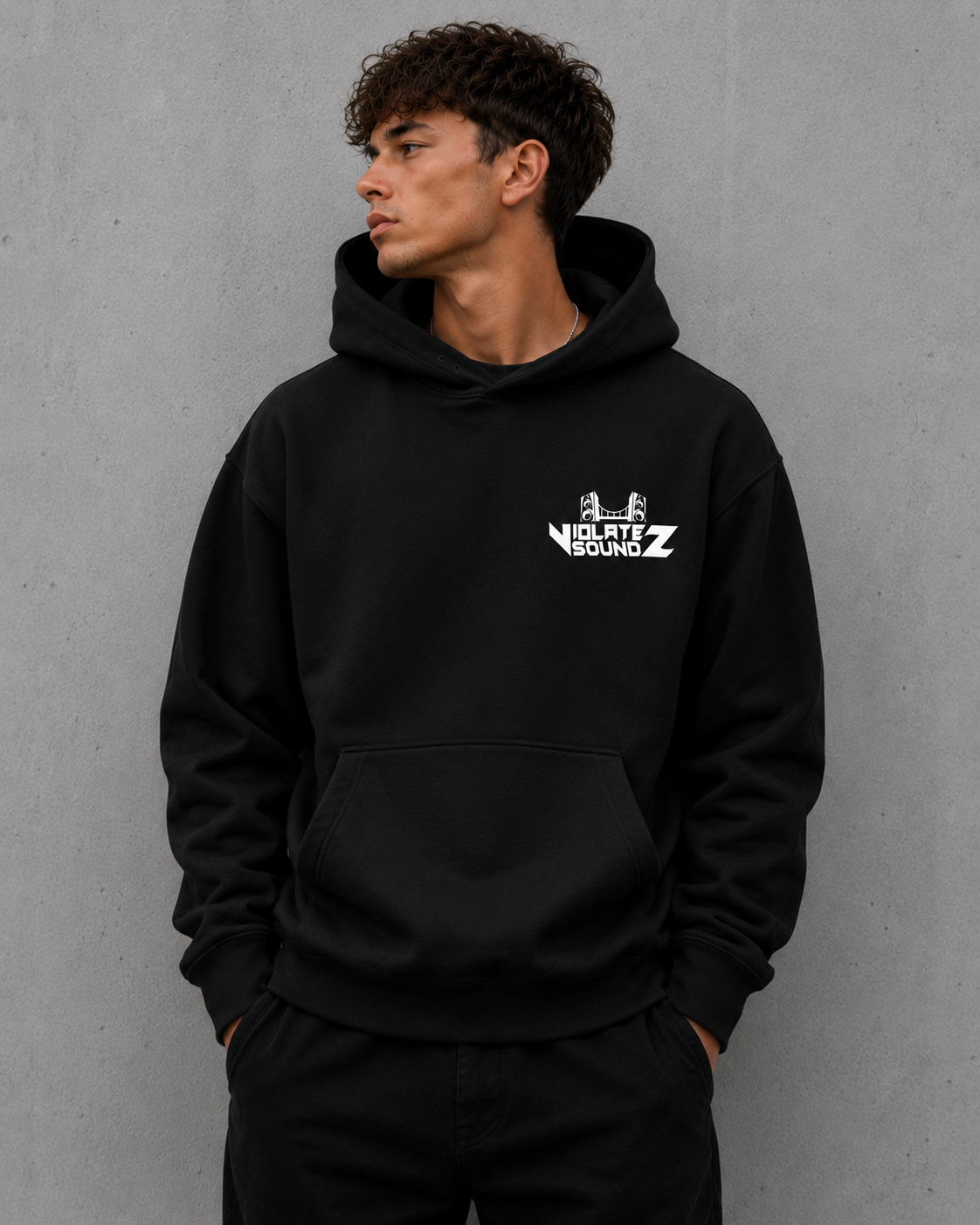 VIOLATE SOUNDZ HOODIE - BLACK