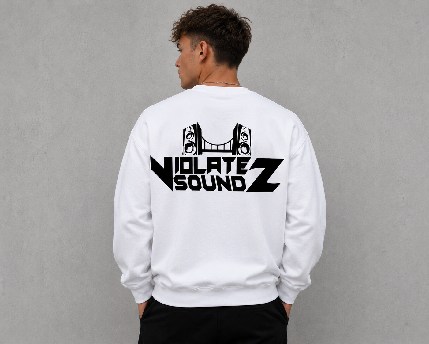 VIOLATE SOUNDS SWEATSHIRT - WHITE
