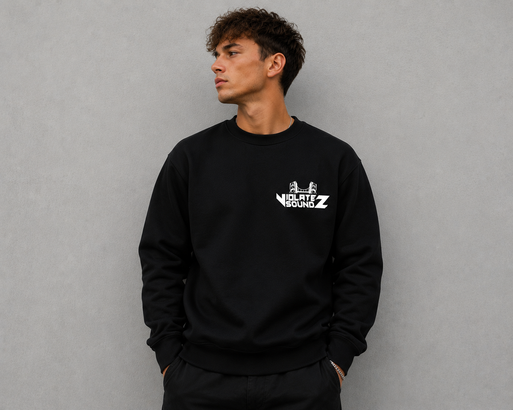 VIOLATE SOUNDZ SWEATSHIRT - BLACK